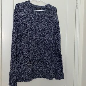 express navy and gray sweater size: L